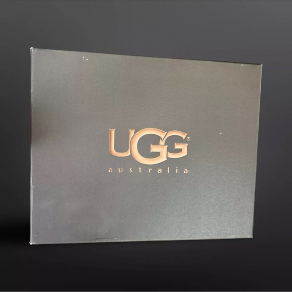 Ugg RAVENNA Black Tall Wedge Fall Winter Leather Cuffed Knee Boot - Size 8.5 - Picture 10 of 10